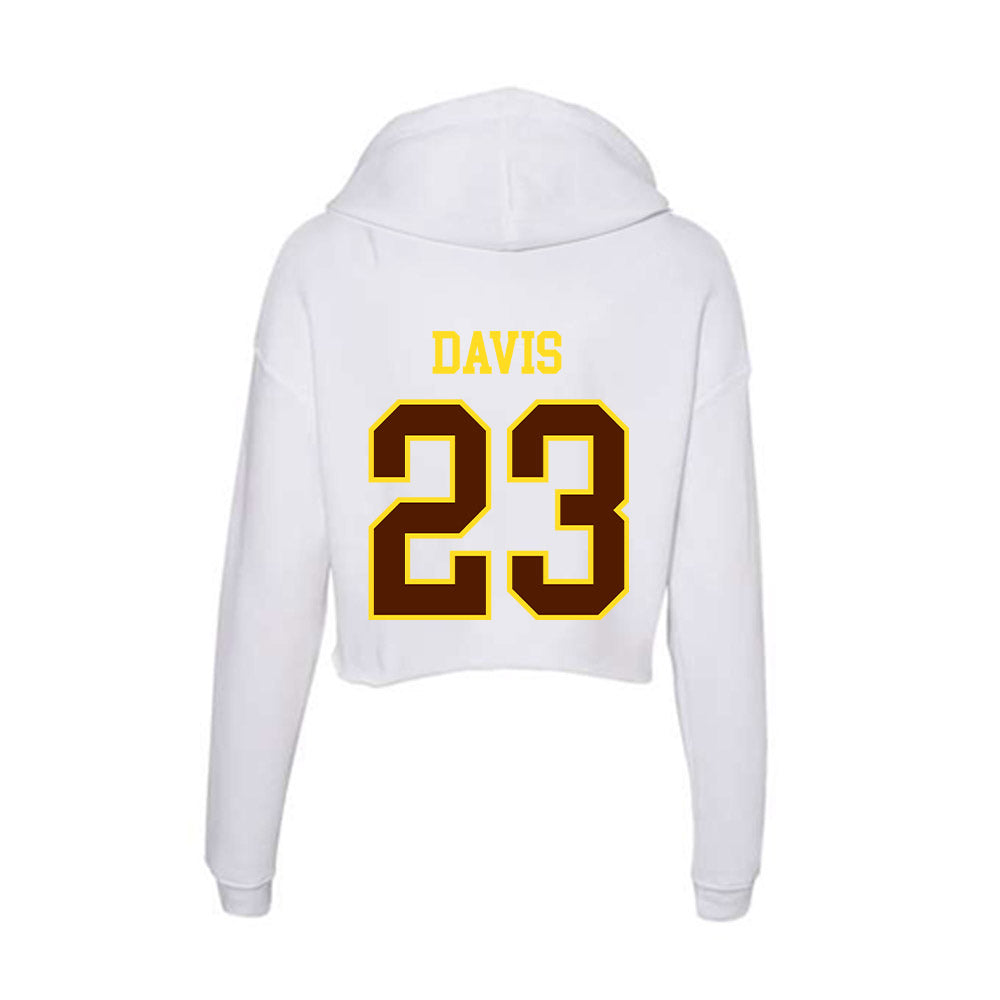 Western Michigan - NCAA Football : Jayden Davis - Women's Crop Fleece Hoodie-1