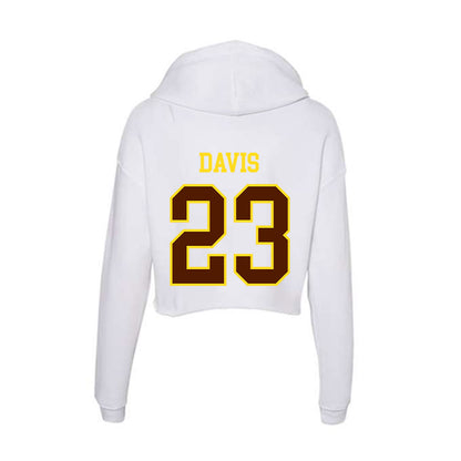 Western Michigan - NCAA Football : Jayden Davis - Women's Crop Fleece Hoodie-1