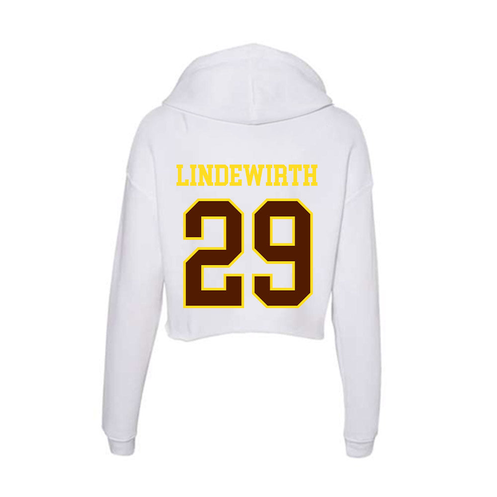 Western Michigan - NCAA Men's Soccer : Alex Lindewirth - Women's Crop Fleece Hoodie-1
