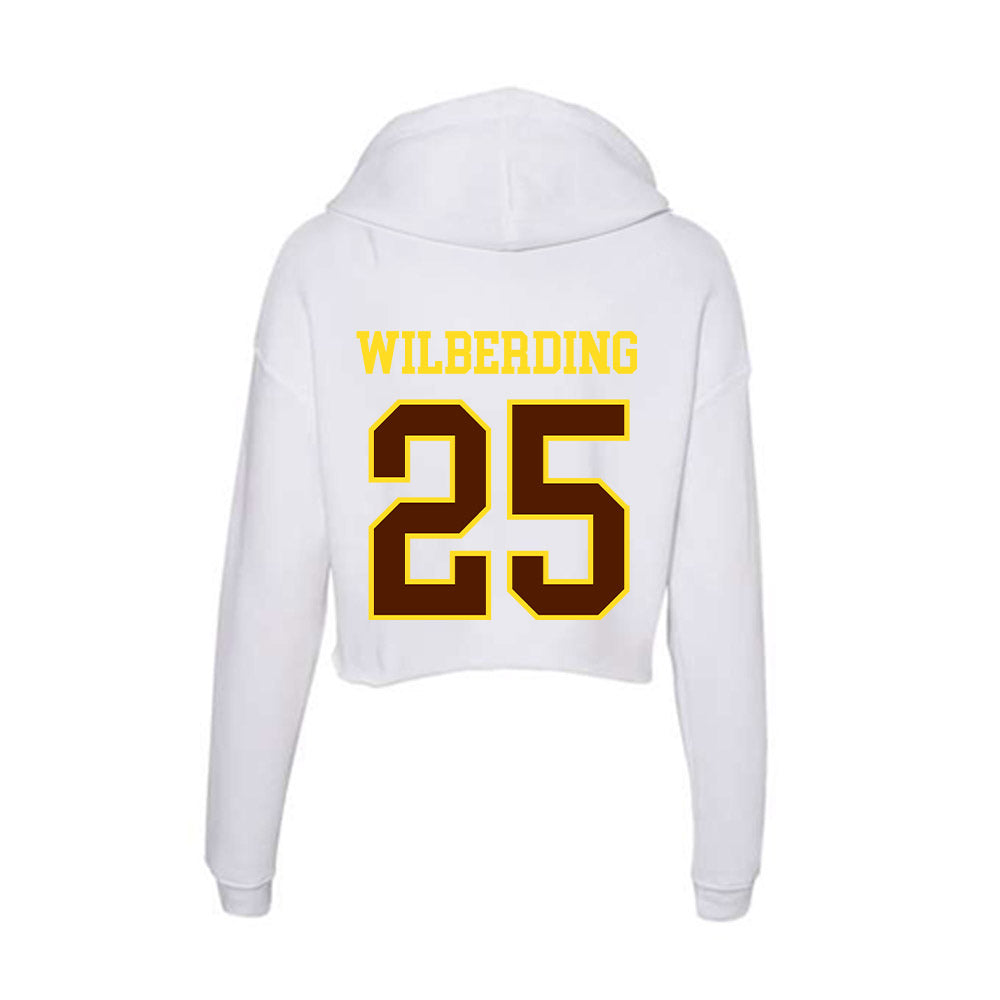 Western Michigan - NCAA Women's Soccer : Ava Wilberding - Women's Crop Fleece Hoodie-1