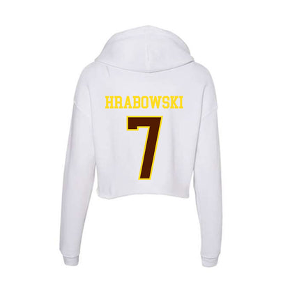 Western Michigan - NCAA Football : Mareyohn Hrabowski - Women's Crop Fleece Hoodie-1