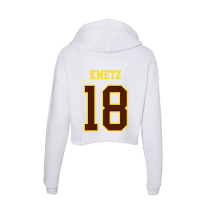 Western Michigan - NCAA Women's Volleyball : Maddie Kmetz - Women's Crop Fleece Hoodie-1
