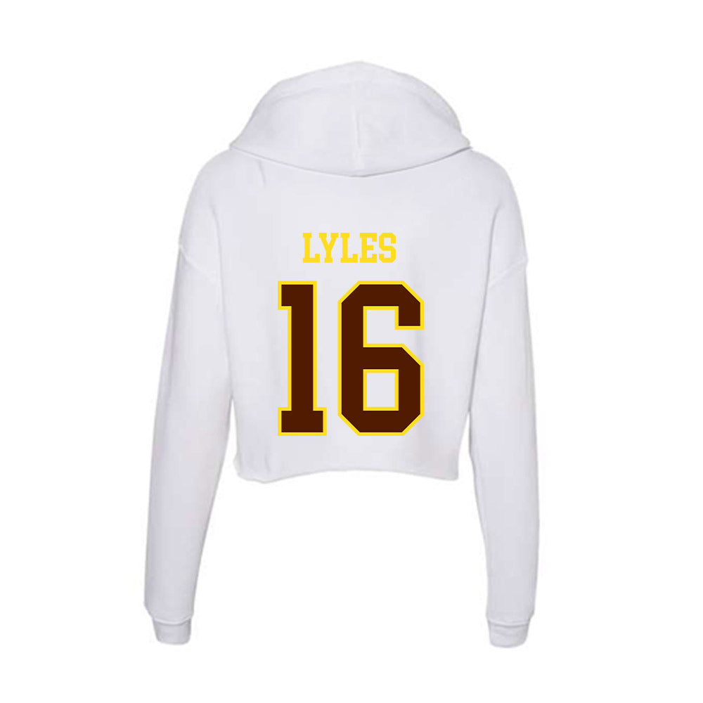 Western Michigan - NCAA Football : Jaden Lyles - Women's Crop Fleece Hoodie-1