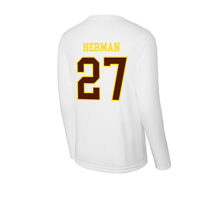 Western Michigan - NCAA Softball : Hannah Herman - Activewear Long Sleeve T-Shirt-1