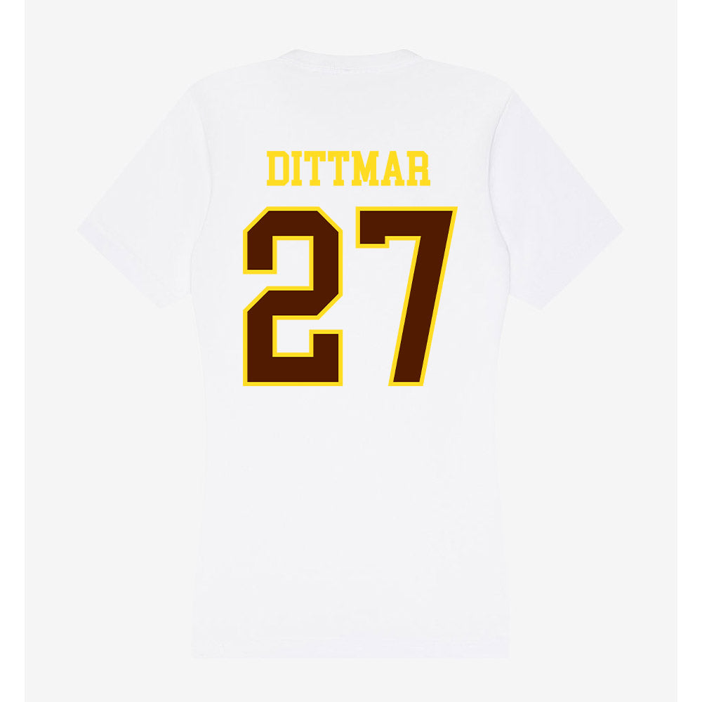 Western Michigan - NCAA Softball : Riley Dittmar - Women's V-Neck T-Shirt-1