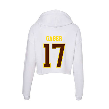 Western Michigan - NCAA Baseball : Reese Gaber - Women's Crop Fleece Hoodie-1