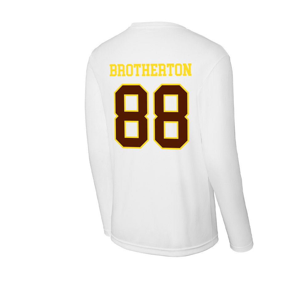 Western Michigan - NCAA Football : Ryan Brotherton - Activewear Long Sleeve T-Shirt-1