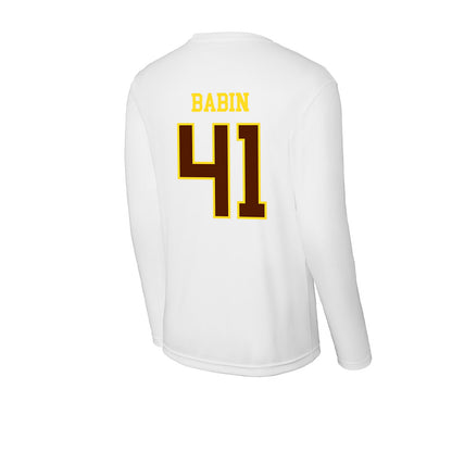 Western Michigan - NCAA Football : Maddux Babin - Activewear Long Sleeve T-Shirt-1