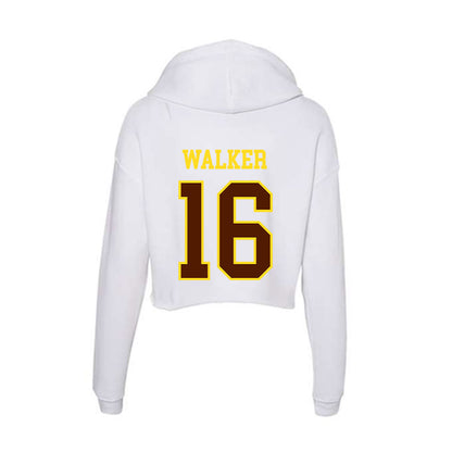 Western Michigan - NCAA Softball : Grace Walker - Women's Crop Fleece Hoodie-1