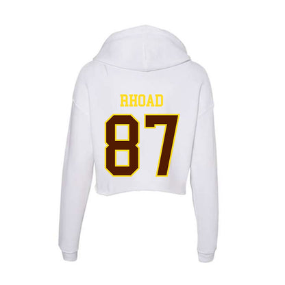 Western Michigan - NCAA Football : Brady Rhoad - Women's Crop Fleece Hoodie-1