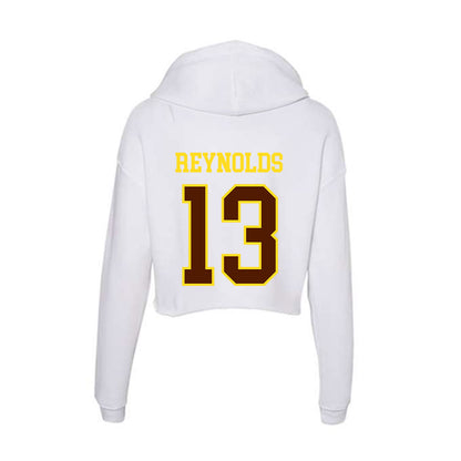 Western Michigan - NCAA Football : Mason Reynolds - Women's Crop Fleece Hoodie-1