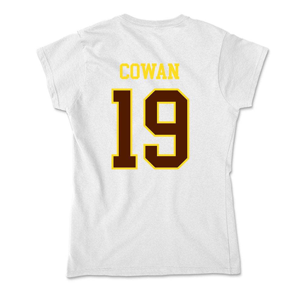 Western Michigan - NCAA Men's Ice Hockey : Bobby Cowan - Soft Style Women’s T-Shirt-1