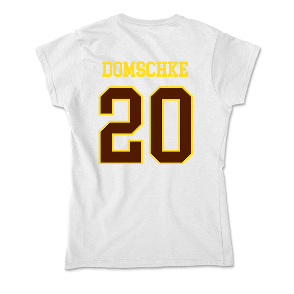 Western Michigan - NCAA Football : Palmer Domschke - Soft Style Women’s T-Shirt-1