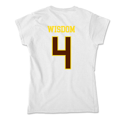 Western Michigan - NCAA Men's Ice Hockey : Zaccharya Wisdom - Soft Style Women’s T-Shirt-1