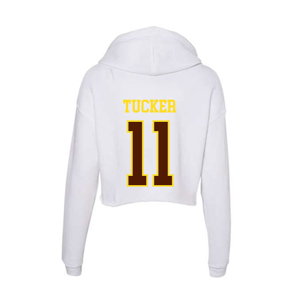 Western Michigan - NCAA Football : Nadame Tucker - Women's Crop Fleece Hoodie-1