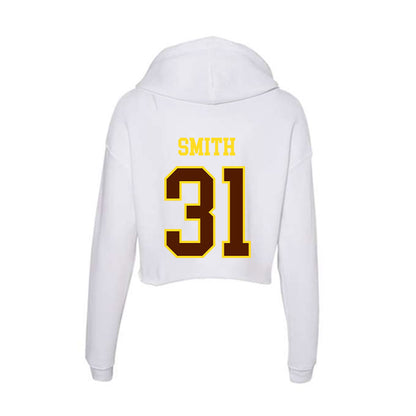 Western Michigan - NCAA Football : Hunter Smith - Women's Crop Fleece Hoodie-1