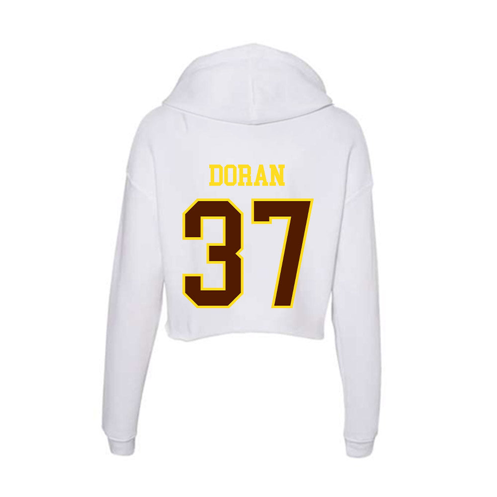 Western Michigan - NCAA Baseball : Turner Doran - Women's Crop Fleece Hoodie-1
