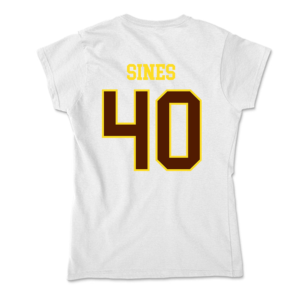 Western Michigan - NCAA Football : Nathan Sines - Soft Style Women’s T-Shirt-1