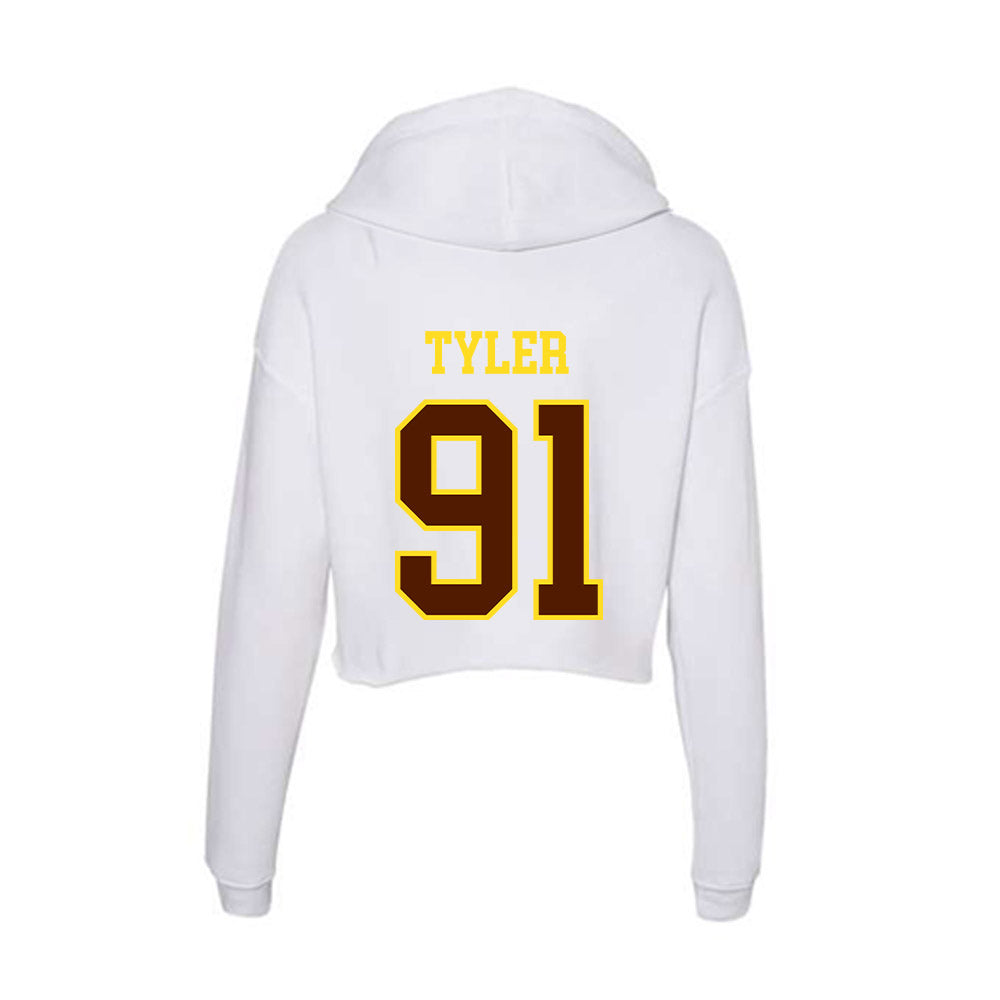 Western Michigan - NCAA Football : Marcel Tyler - Women's Crop Fleece Hoodie-1