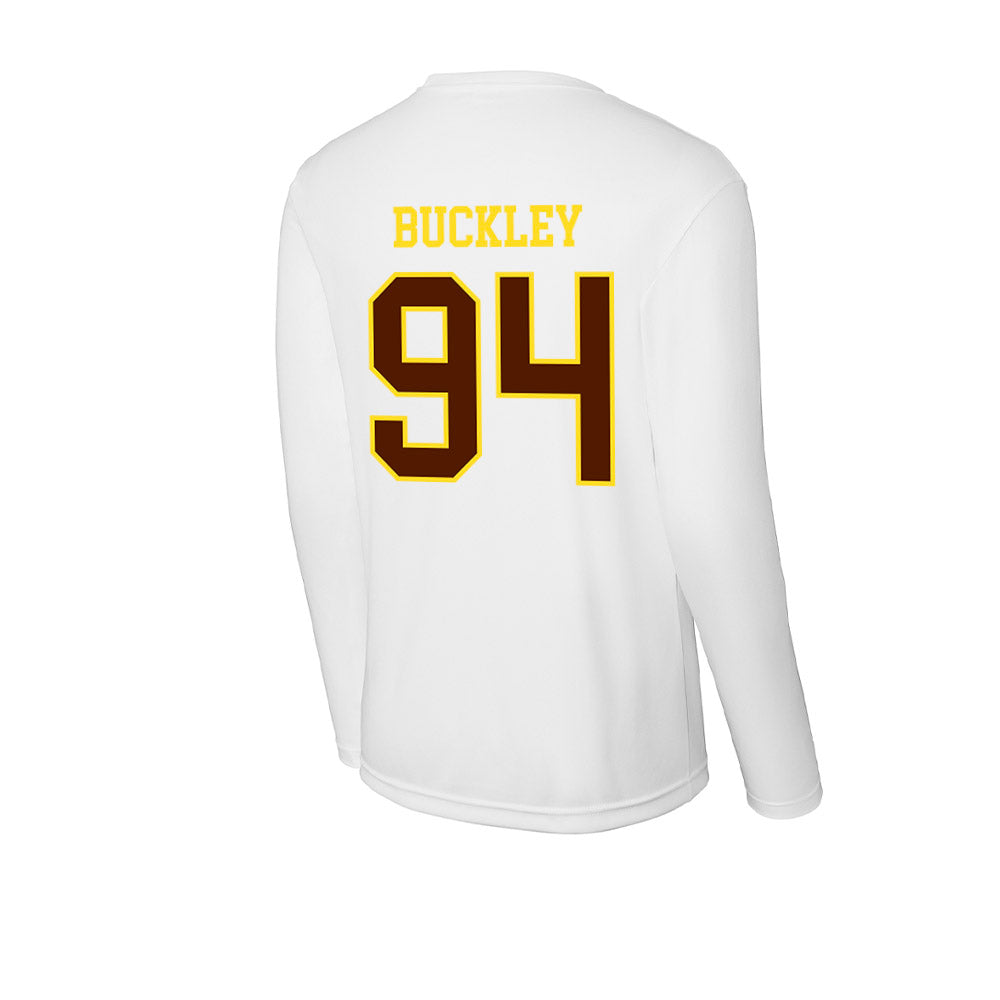 Western Michigan - NCAA Football : Jordan Buckley - Activewear Long Sleeve T-Shirt-1