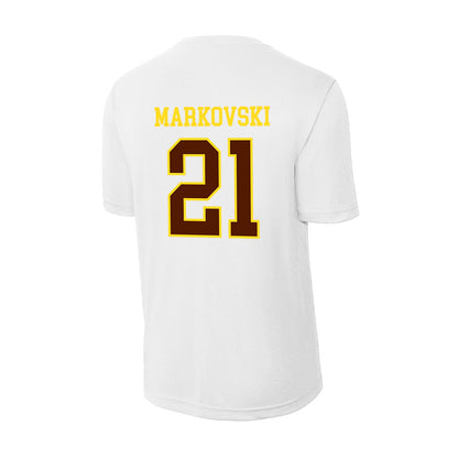 Western Michigan - NCAA Men's Soccer : Alek Markovski - Activewear T-Shirt-1