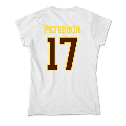 Western Michigan - NCAA Women's Soccer : Laney Peterson - Soft Style Women’s T-Shirt-1