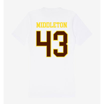 Western Michigan - NCAA Baseball : Cooper Middleton - Women's V-Neck T-Shirt-1