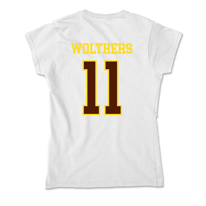 Western Michigan - NCAA Men's Ice Hockey : Ethan Wolthers - Soft Style Women’s T-Shirt-1