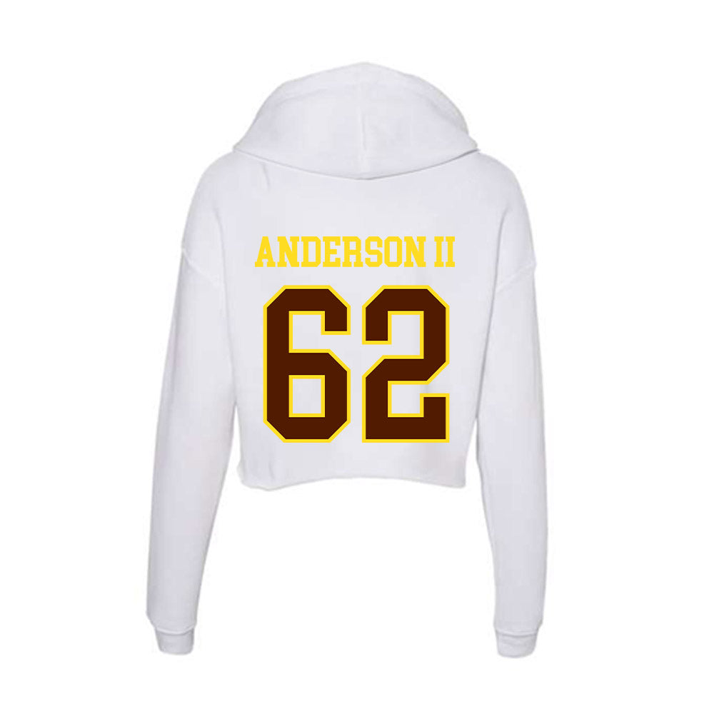 Western Michigan - NCAA Football : Raheem Anderson II - Women's Crop Fleece Hoodie-1