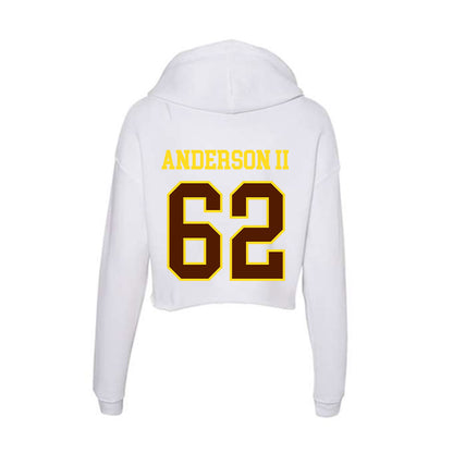 Western Michigan - NCAA Football : Raheem Anderson II - Women's Crop Fleece Hoodie-1