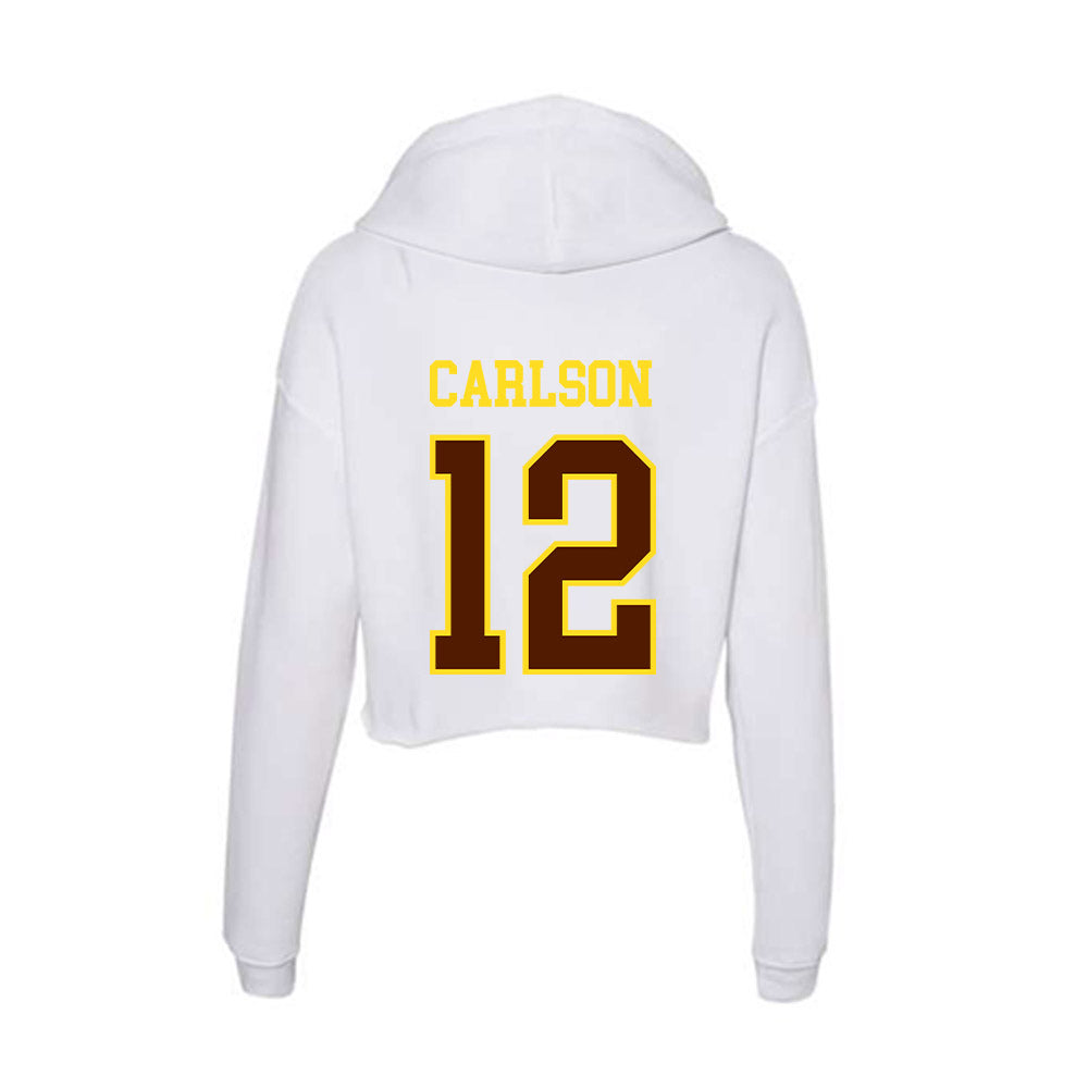 Western Michigan - NCAA Women's Basketball : Alli Carlson - Women's Crop Fleece Hoodie-1