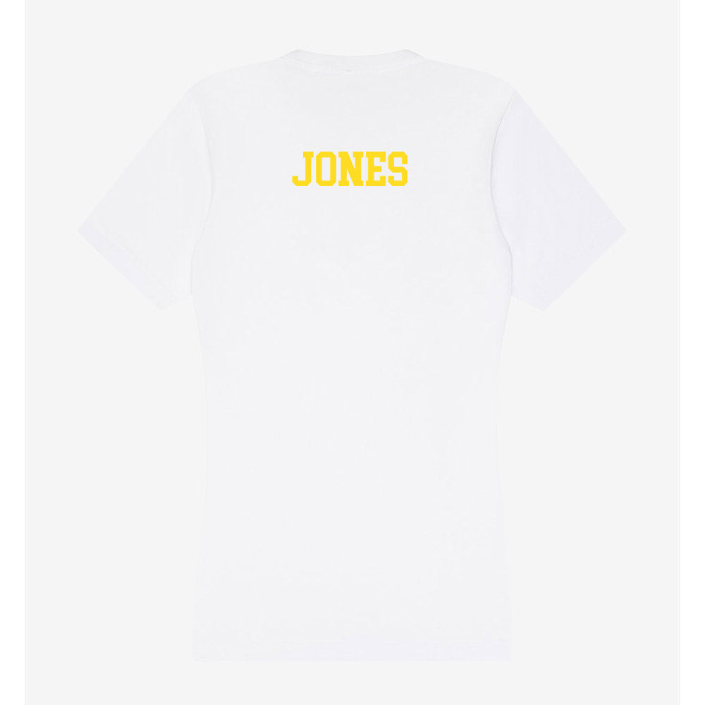 Western Michigan - NCAA Women's Track & Field : soniya jones - Women's V-Neck T-Shirt-1