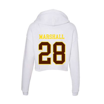Western Michigan - NCAA Baseball : Trevor Marshall - Women's Crop Fleece Hoodie-1