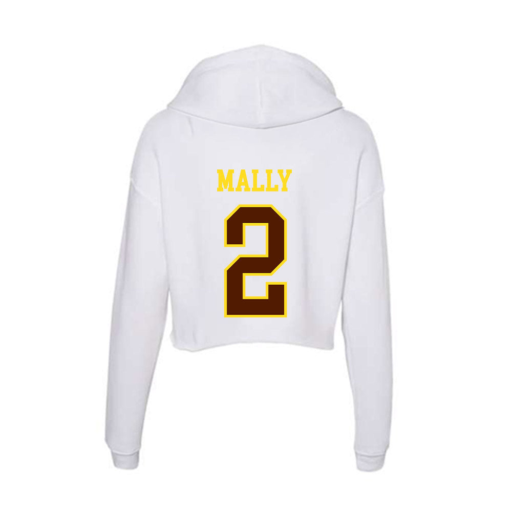 Western Michigan - NCAA Baseball : Tanner Mally - Women's Crop Fleece Hoodie-1