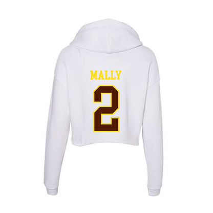 Western Michigan - NCAA Baseball : Tanner Mally - Women's Crop Fleece Hoodie-1