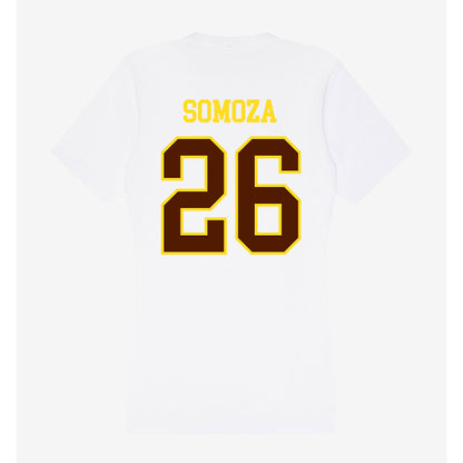 Western Michigan - NCAA Men's Ice Hockey : Ean Somoza - Women's V-Neck T-Shirt-1