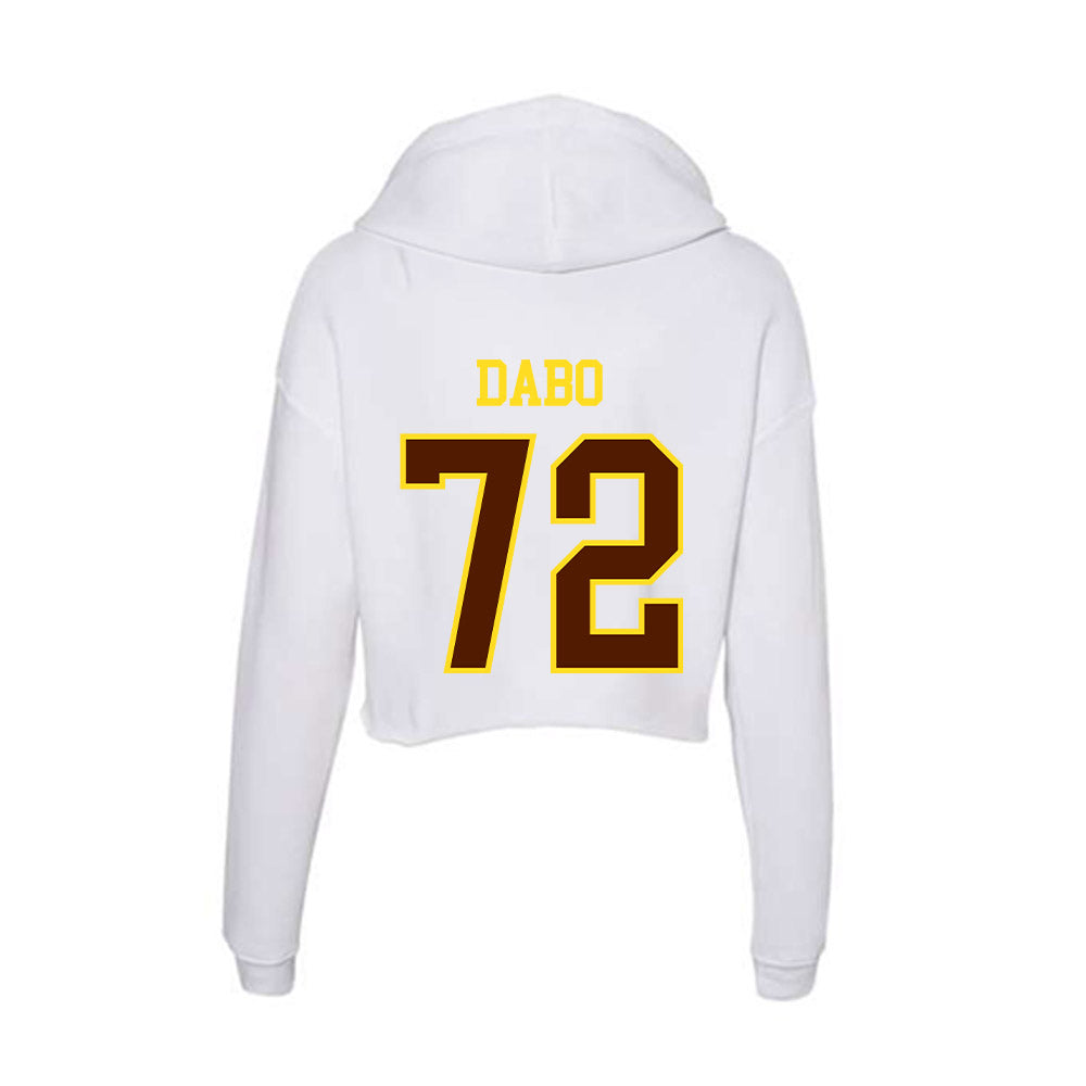 Western Michigan - NCAA Football : Gavin Dabo - Women's Crop Fleece Hoodie-1