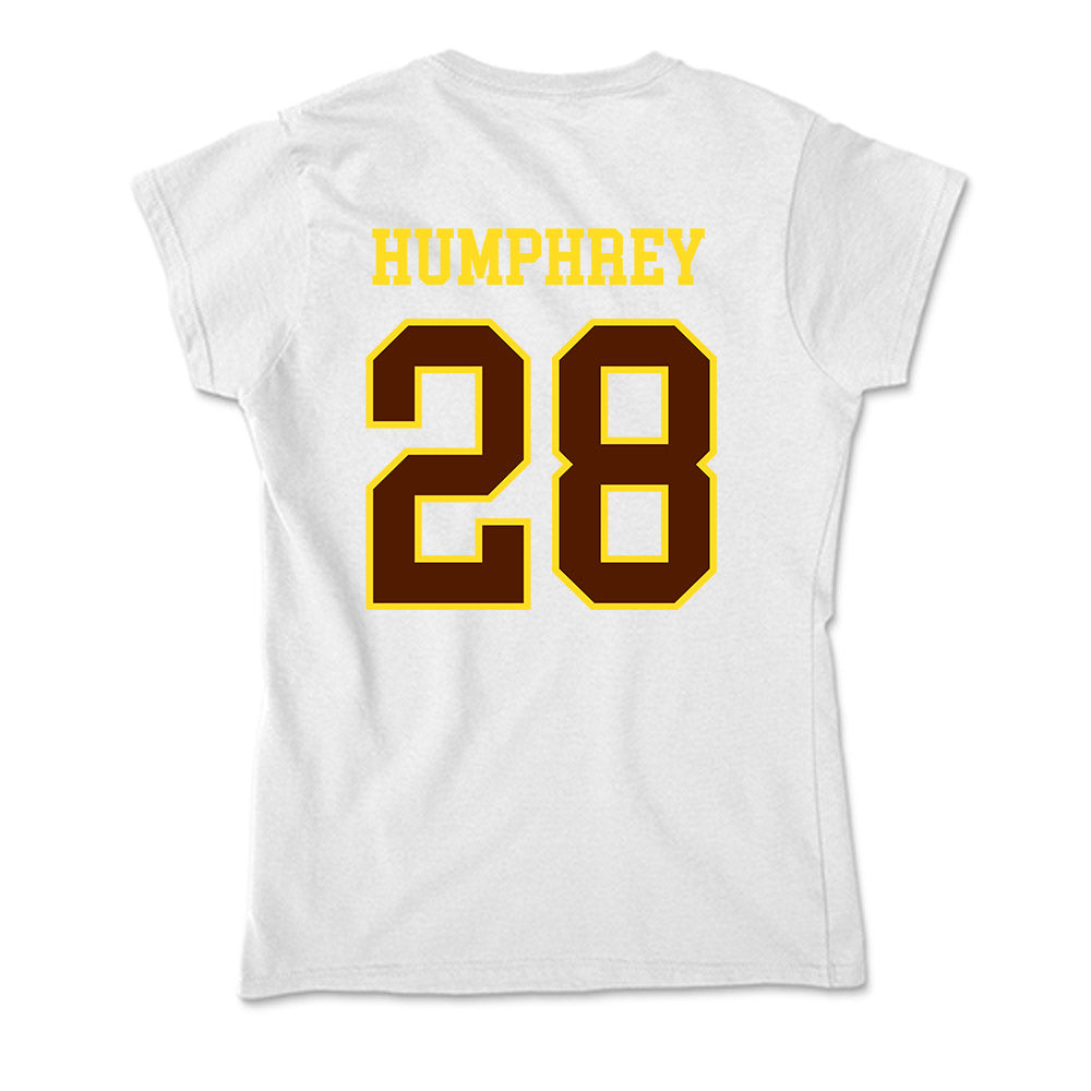 Western Michigan - NCAA Men's Ice Hockey : Ryan Humphrey - Soft Style Women’s T-Shirt-1