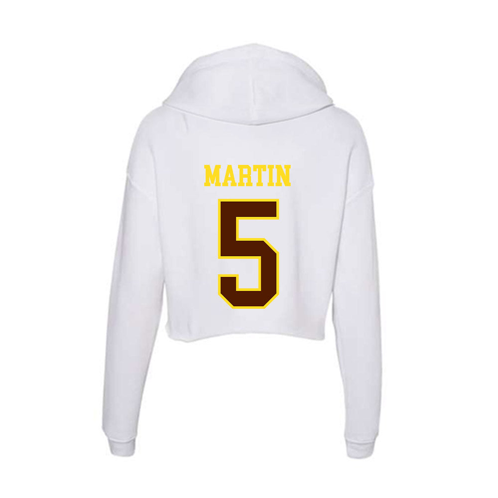 Western Michigan - NCAA Women's Soccer : Drew Martin - Women's Crop Fleece Hoodie-1