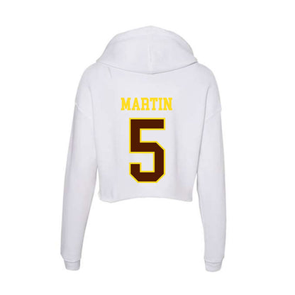 Western Michigan - NCAA Women's Soccer : Drew Martin - Women's Crop Fleece Hoodie-1