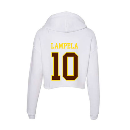 Western Michigan - NCAA Softball : Emily Lampela - Women's Crop Fleece Hoodie-1