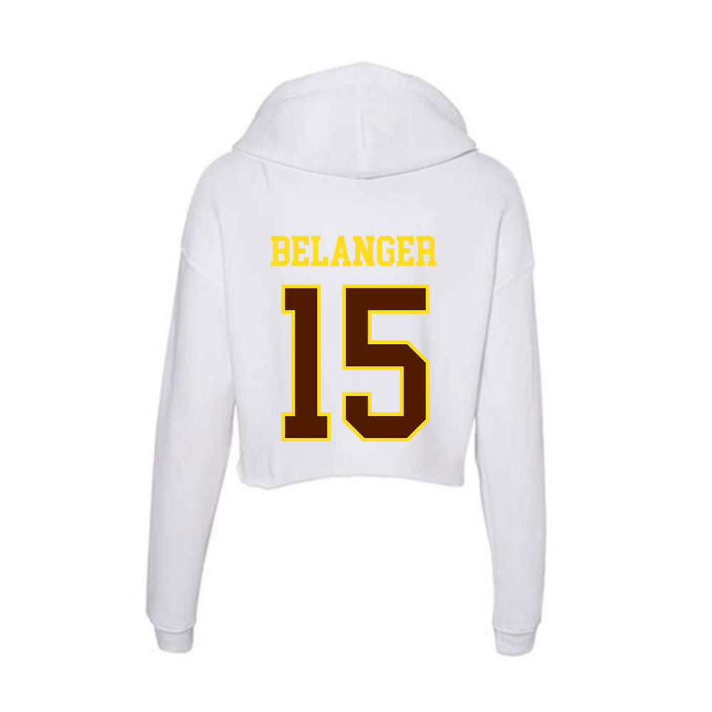 Western Michigan - NCAA Men's Soccer : Stephen Belanger - Women's Crop Fleece Hoodie-1