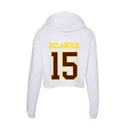 Western Michigan - NCAA Men's Soccer : Stephen Belanger - Women's Crop Fleece Hoodie-1