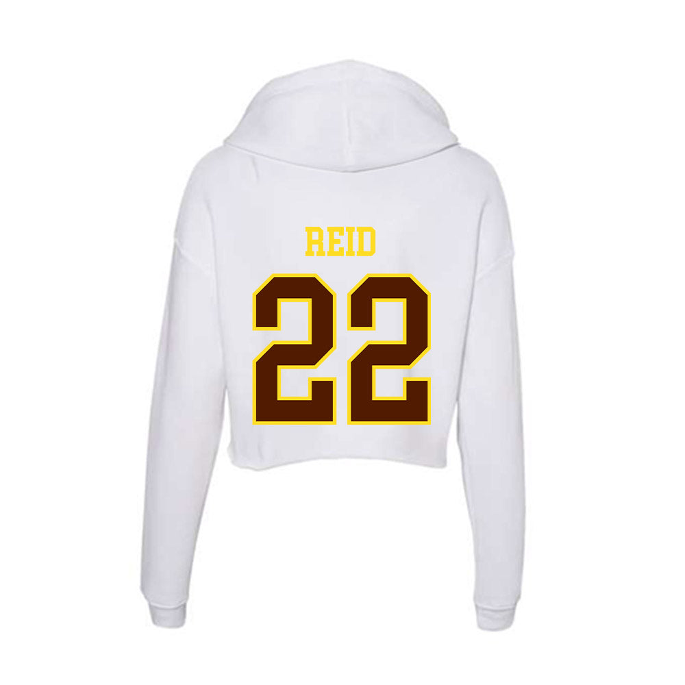 Western Michigan - NCAA Football : Jayquan Reid - Women's Crop Fleece Hoodie-1