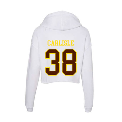 Western Michigan - NCAA Baseball : Sam Carlisle - Women's Crop Fleece Hoodie-1
