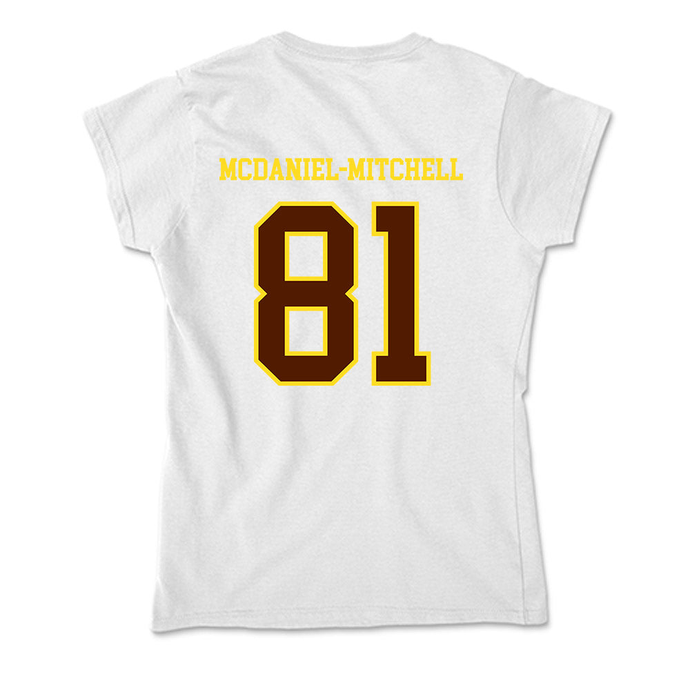 Western Michigan - NCAA Football : Earnest McDaniel-Mitchell - Soft Style Women’s T-Shirt-1