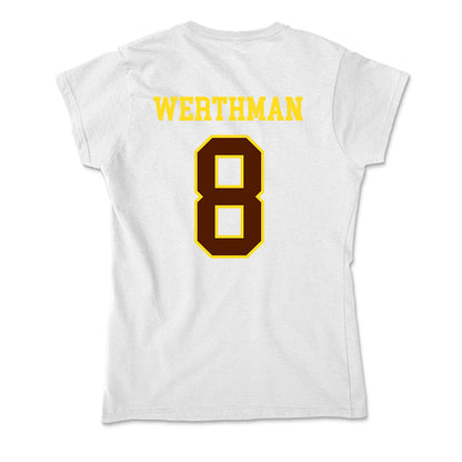 Western Michigan - NCAA Women's Soccer : Abby Werthman - Soft Style Women’s T-Shirt-1