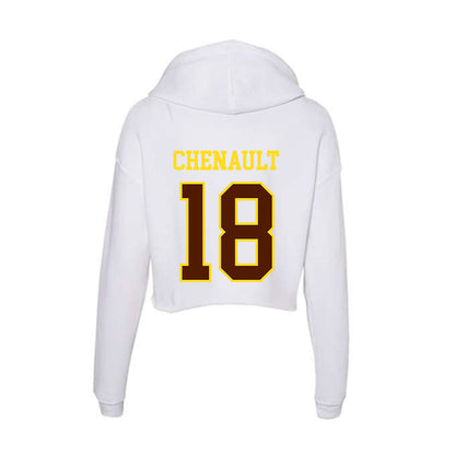 Western Michigan - NCAA Football : Aveion Chenault - Women's Crop Fleece Hoodie-1