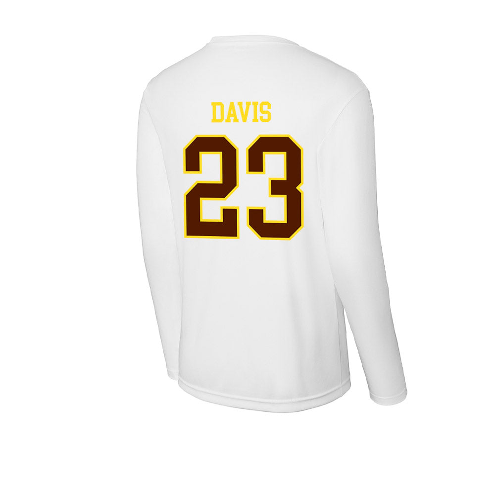Western Michigan - NCAA Football : Jayden Davis - Activewear Long Sleeve T-Shirt-1
