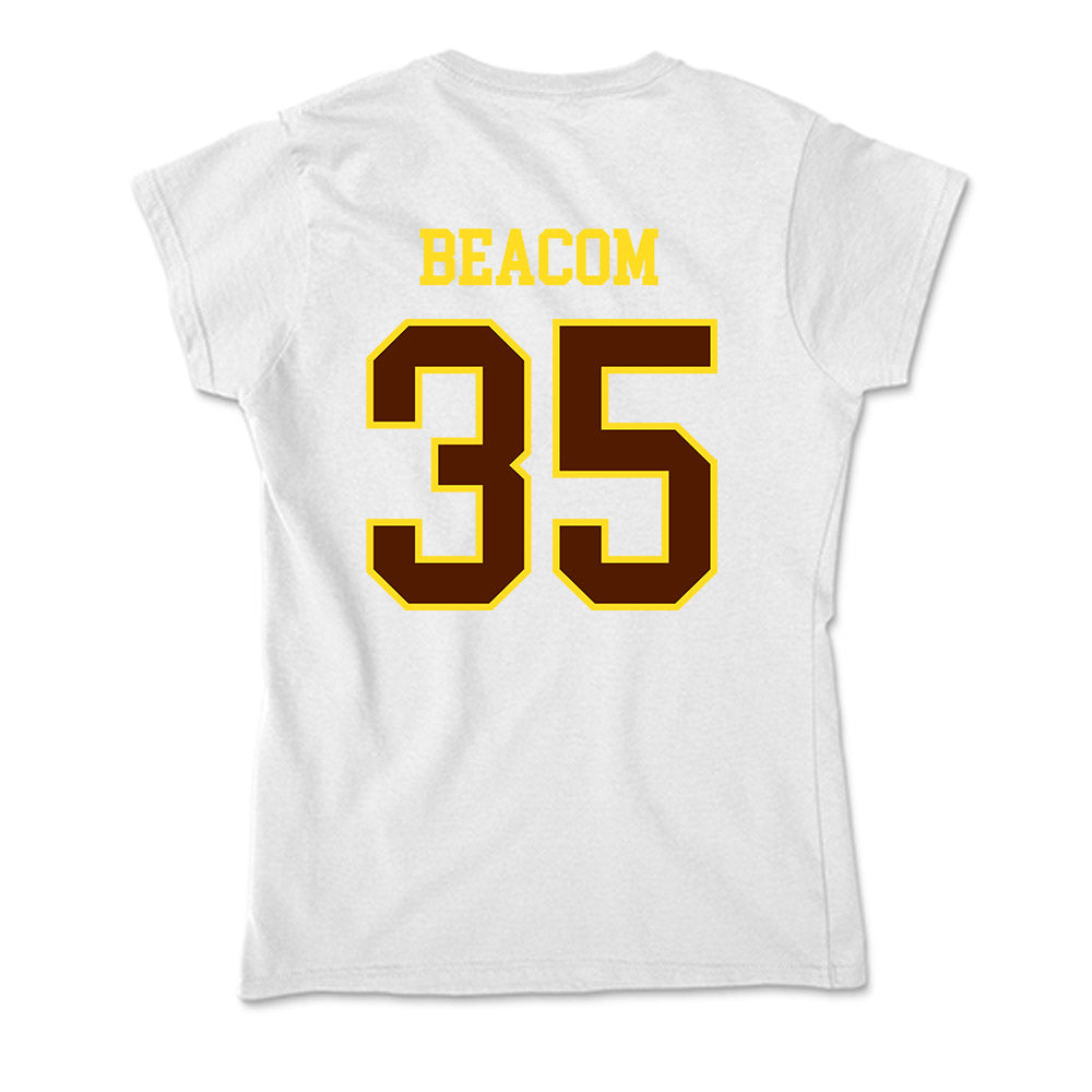 Western Michigan - NCAA Football : Anthony Beacom - Soft Style Women’s T-Shirt-1